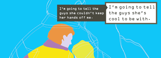 Respect poster I'm going to tell the guys she's cool to be with. Poster from Choose Respect campaign by CDC.