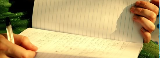 Post: Get help: Safety Plan A girl looking through her diary