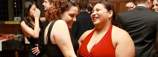 Relationship rights: two girls dancing together Two girls dancing together