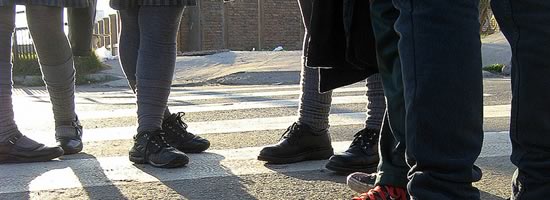 Should I forward on a sexy pic? A group of high school students standing around